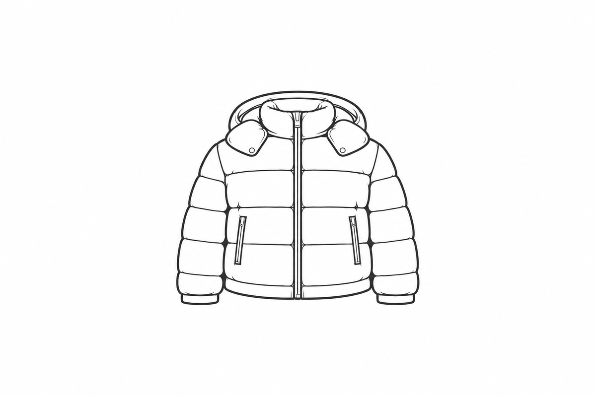 BLACK M@YA PUFFER JACKET